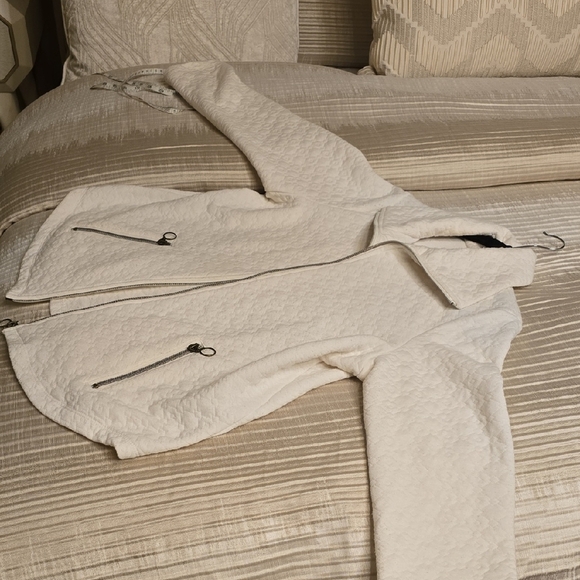 Ruby Rd. Cream Quilted Teddy Jacket - Picture 10 of 10